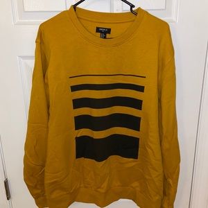 Men’s Forever 21 mustard yellow crew neck